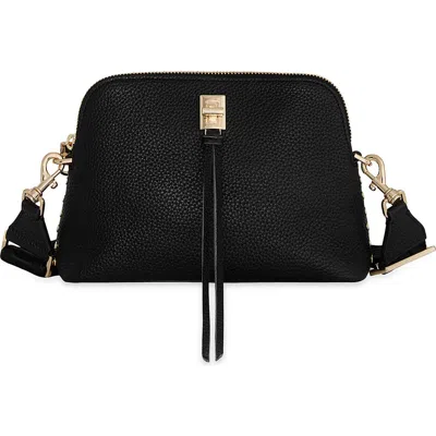 Rebecca Minkoff Darren Dome Leather Crossbody Bag In Black