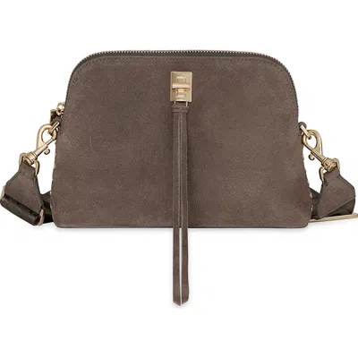 Rebecca Minkoff Darren Dome Leather Crossbody Bag In Brown