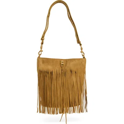 Rebecca Minkoff Darren Fringe Bucket Bag In Brown