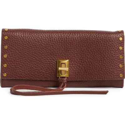 Rebecca Minkoff Darren Leather Continental Wallet In Brown