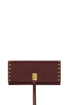 Rebecca Minkoff Darren Leather Continental Wallet In Red