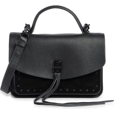 Rebecca Minkoff Darren Leather Messenger Bag In Black