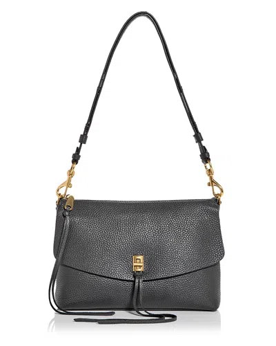 Rebecca Minkoff Darren Leather Shoulder Bag In Shadow