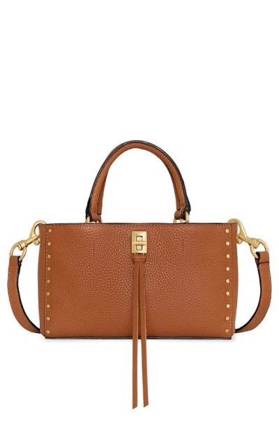 Rebecca Minkoff Darren Leather Top Handle Bag In Caramello