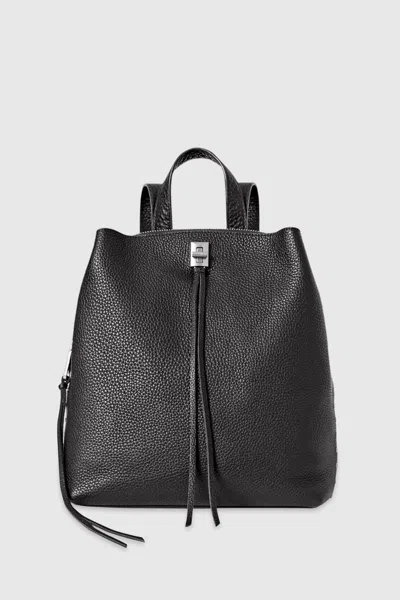 Rebecca Minkoff Darren Medium Backpack Bag In Black