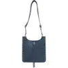 Rebecca Minkoff Darren Studded Suede Shoulder Bag In Elemental