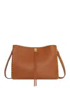 Rebecca Minkoff Darren Medium Leather Shoulder Bag In Caramello