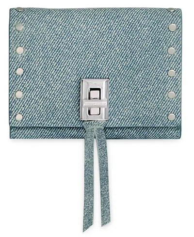Rebecca Minkoff Darren Metro Compact Wallet In Blue