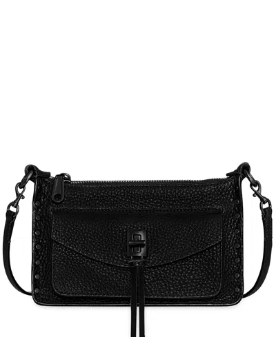 Rebecca Minkoff Mini Darren Leather Crosssbody Bag In Black