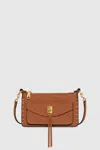 Rebecca Minkoff Darren Mini Top Zip Crossbody Bag In Brown