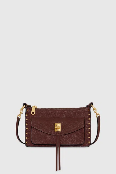 Rebecca Minkoff Darren Mini Top Zip Crossbody Bag In Red