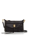 Rebecca Minkoff Mini Darren Leather Crossbody Bag In Black