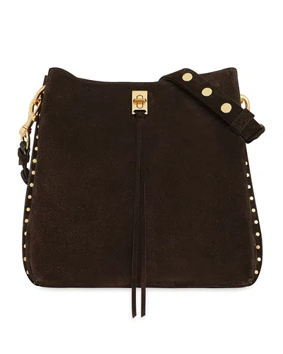 Rebecca Minkoff Darren Deerskin Leather Shoulder Bag In Brown