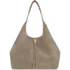 Rebecca Minkoff Darren Signature Large Leather Shoulder Bag In Clay