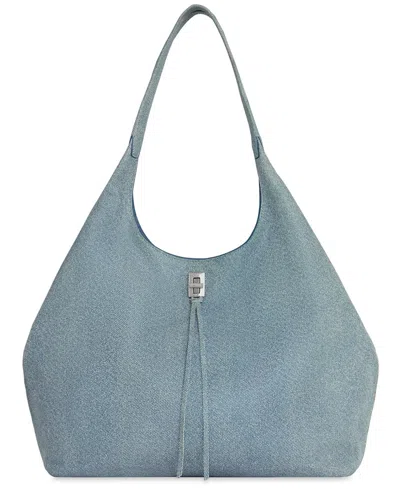 Rebecca Minkoff Darren Signature Carryall Small Hobo Bag In Blue