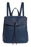 Rebecca Minkoff Darren Signature Leather Backpack In Blue