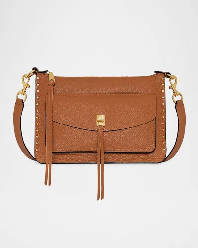 Rebecca Minkoff Darren Signature Leather Shoulder Bag In Caramello