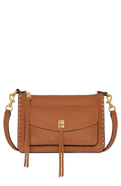 Rebecca Minkoff Darren Signature Leather Shoulder Bag In Caramello