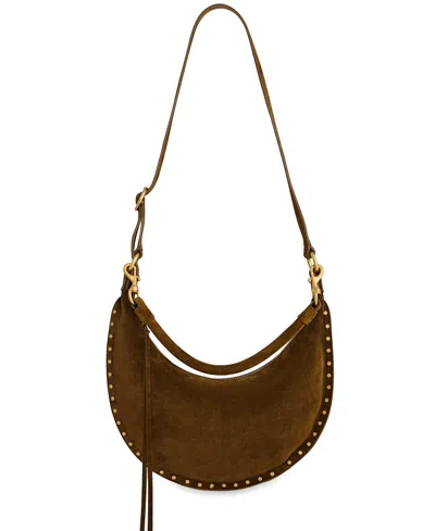 Rebecca Minkoff Darren Small Crescent Crossbody Bag In Brown