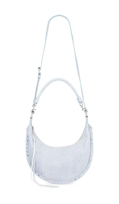 Rebecca Minkoff Darren Small Crescent Xbody In Denim Blue
