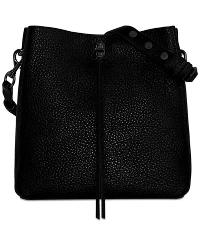 Rebecca Minkoff Darren Small Leather Shoulder Bag In Black