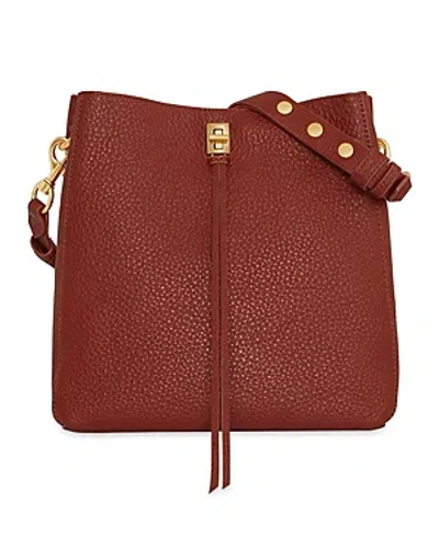 Rebecca Minkoff Darren Small Leather Shoulder Bag In Terracotta