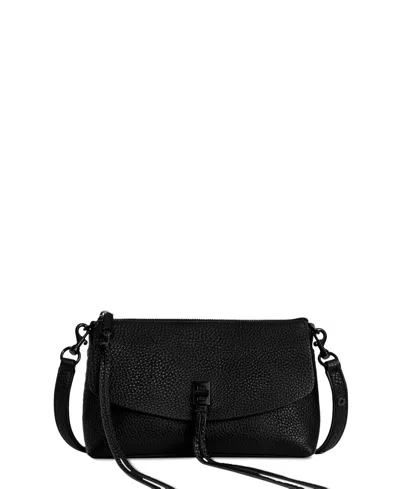Rebecca Minkoff Darren Small Leather Top Zip Crossbody In Black