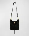 Rebecca Minkoff Darren Small Studded Leather Shoulder Bag In Black