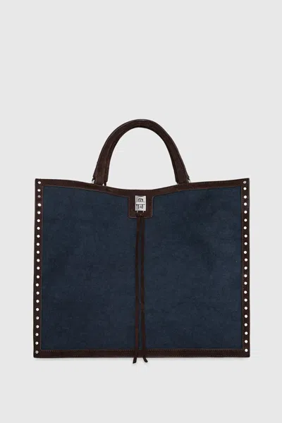 Rebecca Minkoff Darren Surplus Tote Bag In Blue