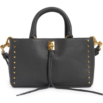 Rebecca Minkoff Darren Top Handle Leather Crossbody Bag In Gray