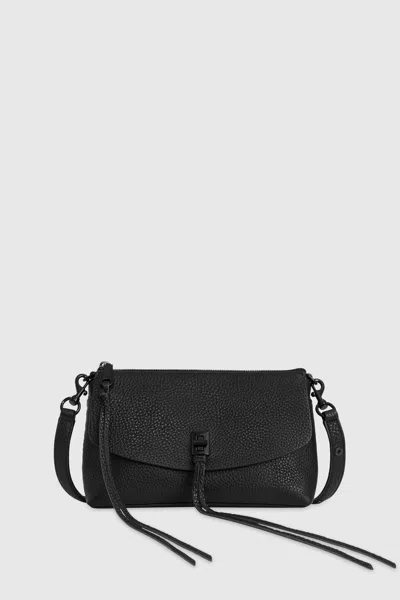 Rebecca Minkoff Darren Top Zip Crossbody Bag In Black