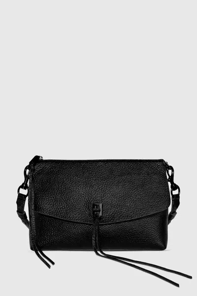 Rebecca Minkoff Darren Top Zip Shoulder Bag In Black