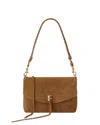 Rebecca Minkoff Darren Top Zip Shoulder Bag In Honey