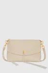 Rebecca Minkoff Darren Top Zip Shoulder Bag In Stone