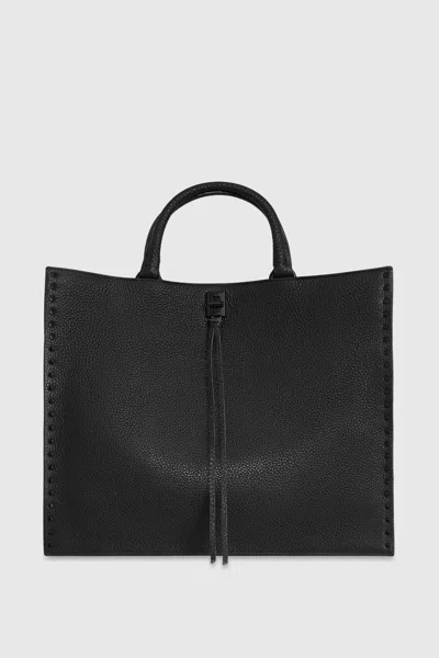 Rebecca Minkoff Darren Tote Bag In Black/black Shellac