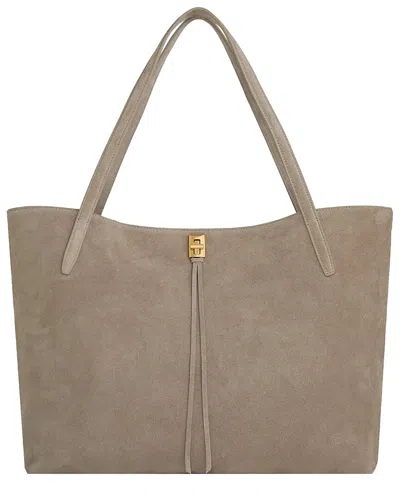 Rebecca Minkoff Darren Unlined Suede Tote In Neutral