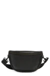 Rebecca Minkoff Darren Whipstitch Leather Belt Bag In Black