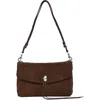 Rebecca Minkoff Darren Whipstitch Shoulder Bag In Brown