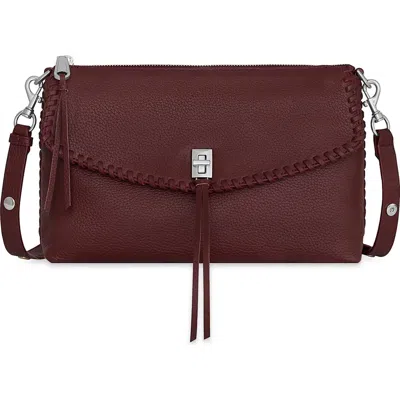 Rebecca Minkoff Darren Whipstitch Shoulder Bag In Red