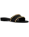 Rebecca Minkoff Dome Leather Sandal In Black
