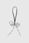 Rebecca Minkoff Double Bow Charm Bag In Silver