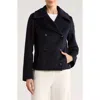 Rebecca Minkoff Double Breasted Peacoat In Black
