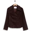 Rebecca Minkoff Double Breasted Peacoat In Brown