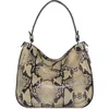 Rebecca Minkoff Durango Snakeskin Embossed Leather Crossbody Bag In Brown