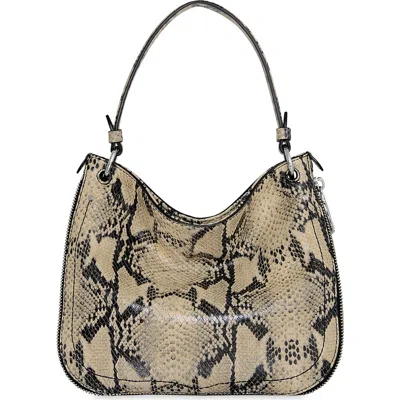 Rebecca Minkoff Durango Snakeskin Embossed Leather Crossbody Bag In Brown