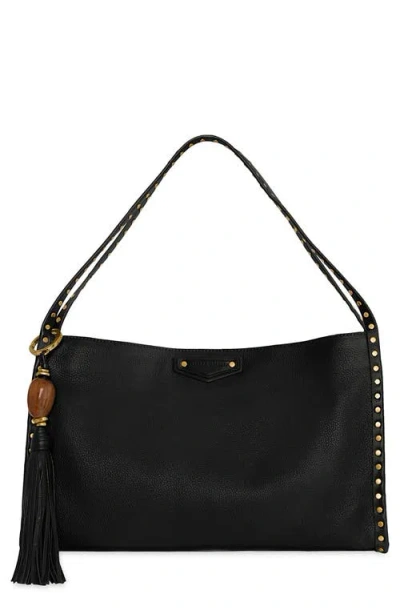 Rebecca Minkoff Dylan Medium Studded Leather Shoulder Bag In Black