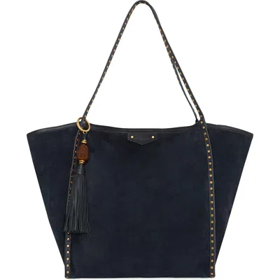 Rebecca Minkoff Dylan Large Studded Leather Tote In Blue