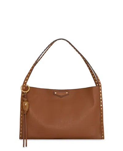 Rebecca Minkoff Dylan Medium Leather Shoulder Handbag In Cocoa