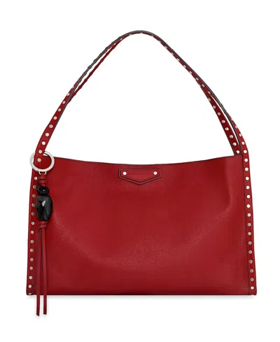 Rebecca Minkoff Dylan Medium Leather Shoulder Handbag In Red