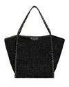 Rebecca Minkoff Dylan Medium Raffia Tote Bag In Black